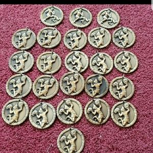 10 vintage cheerleaders medals